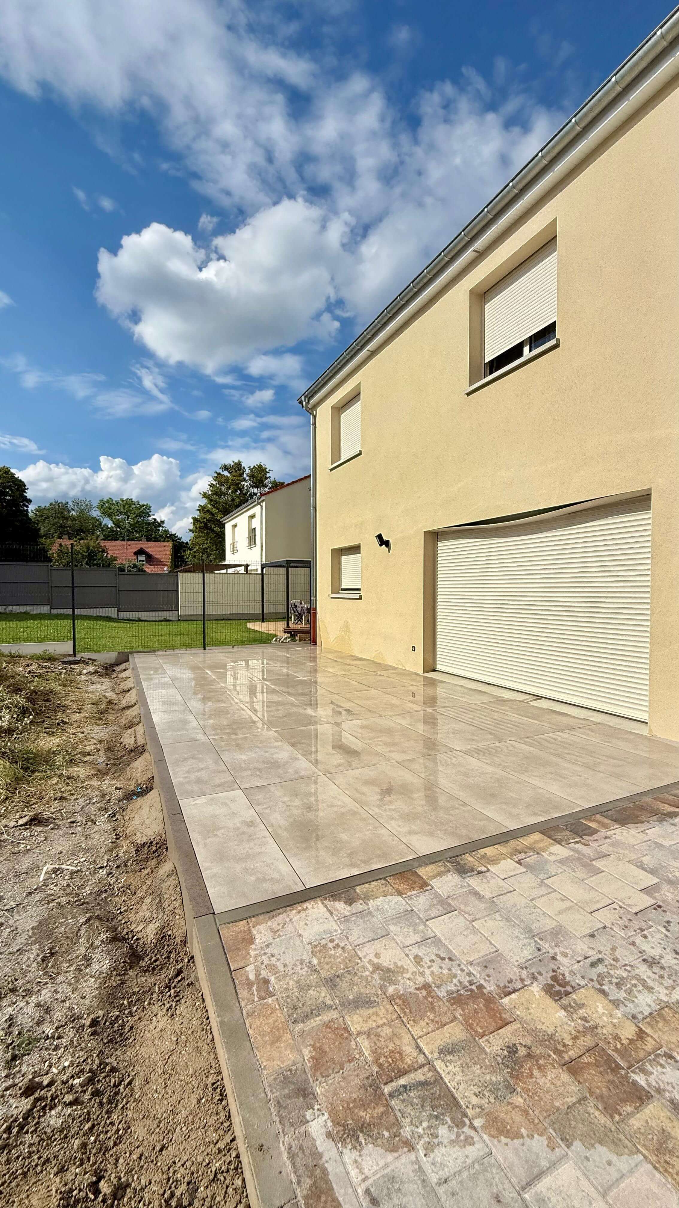 Terrasse en dalles pour aménagement extérieur